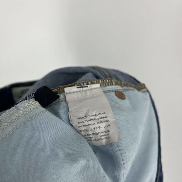 J Crew Jeans Size 28 Womens Blue High Rise Straightaway Vintage Wash Crop Denim - Picture 7 of 9